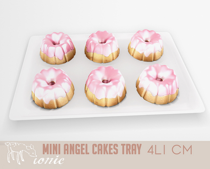 Second Life Marketplace - ionic : Mini angel cakes Tray